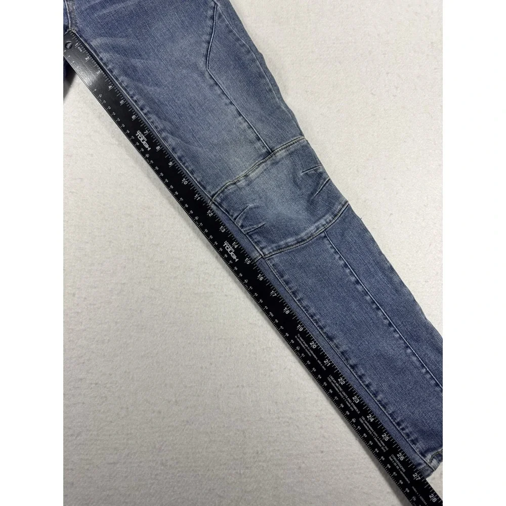 American Eagle Jegging Ankle Jeans Women's Size 2 Super Stretch Moto Zipper - Picture 13 of 14